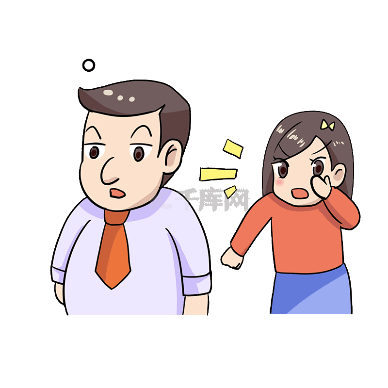 反应迟钝反应慢女孩素材图片免费下载-千库网