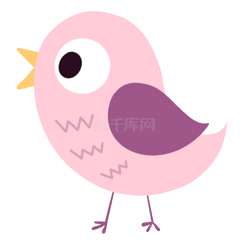可爱的小鸟装饰边框素材图片免费下载-千库网