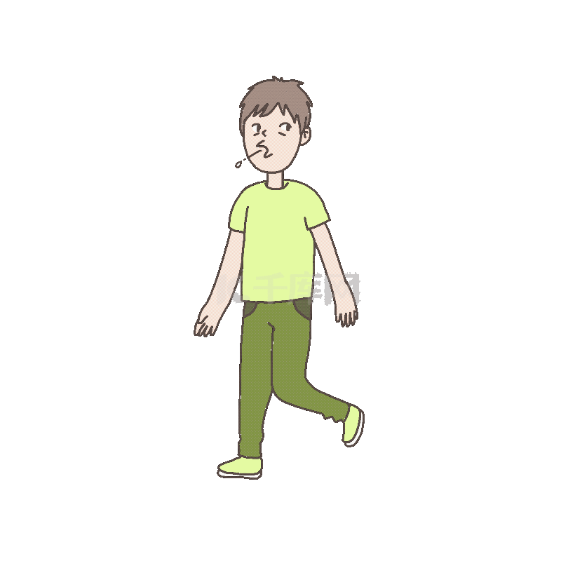 手绘插画公益表情包禁止随地吐痰免抠元素下载素材图片免费下载-千库网