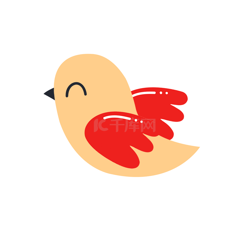 卡通可爱小鸟贴纸