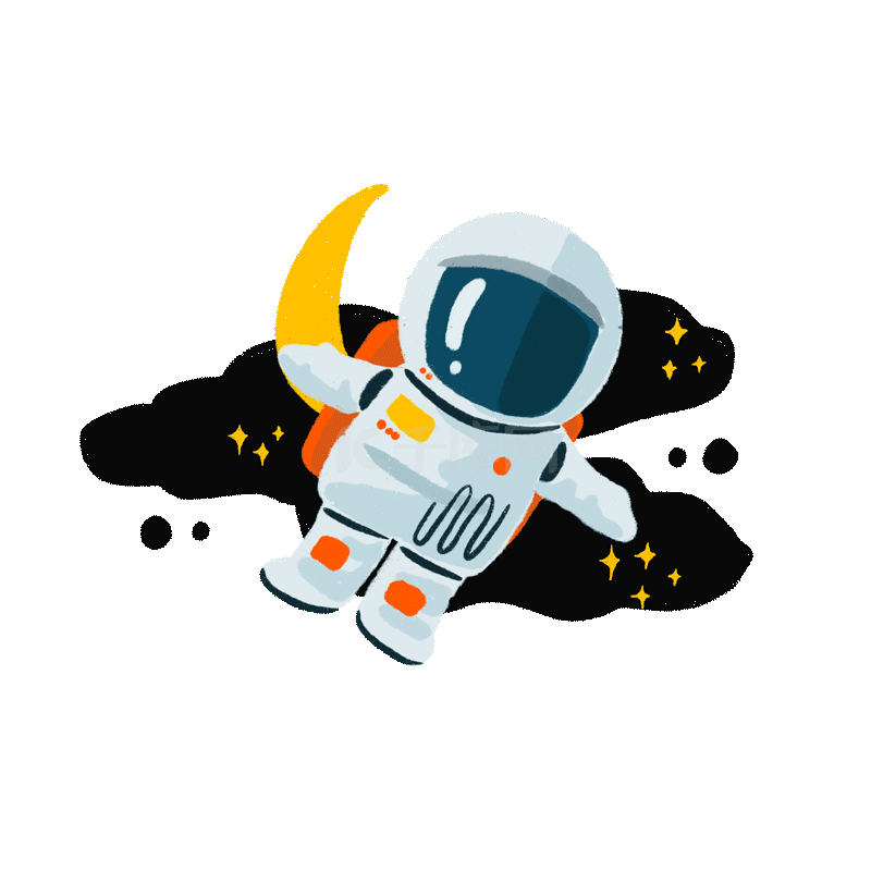 航空航天宇航员在太空漫步星空宇宙动图gif