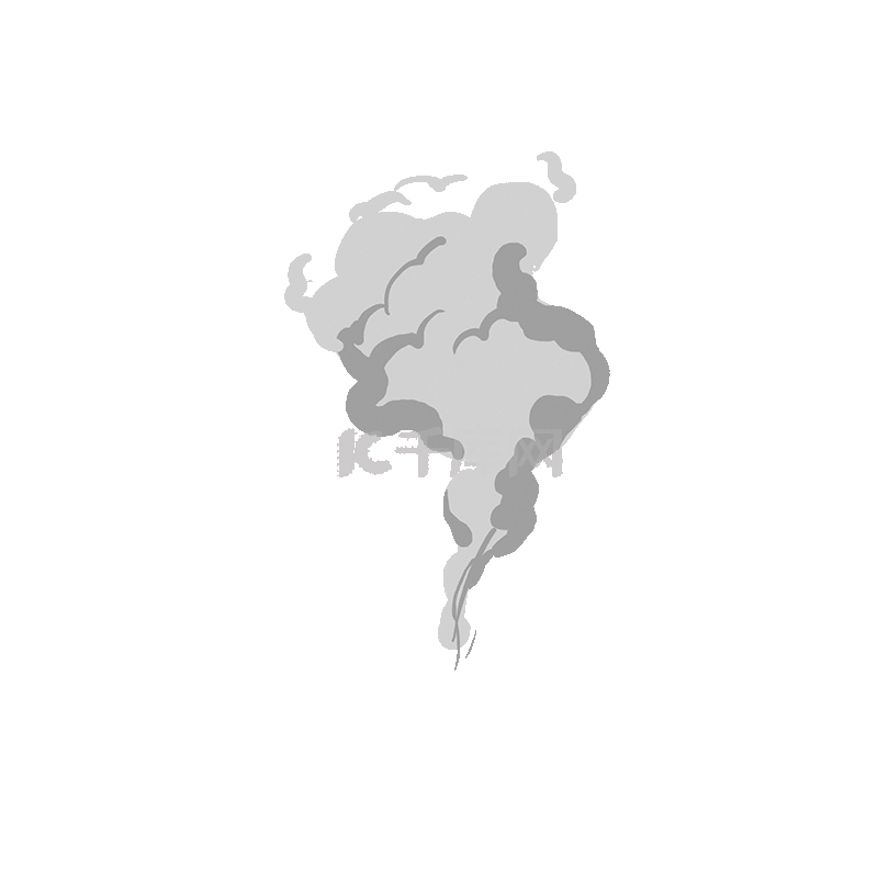 爆炸烟雾灰尘灰色气体动图gif