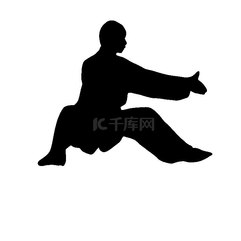 水墨练武人物素材图片免费下载-千库网