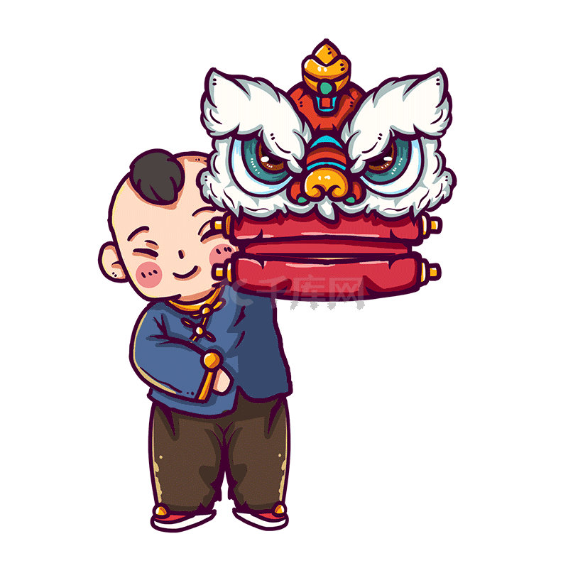 鼠年男孩对联表情包