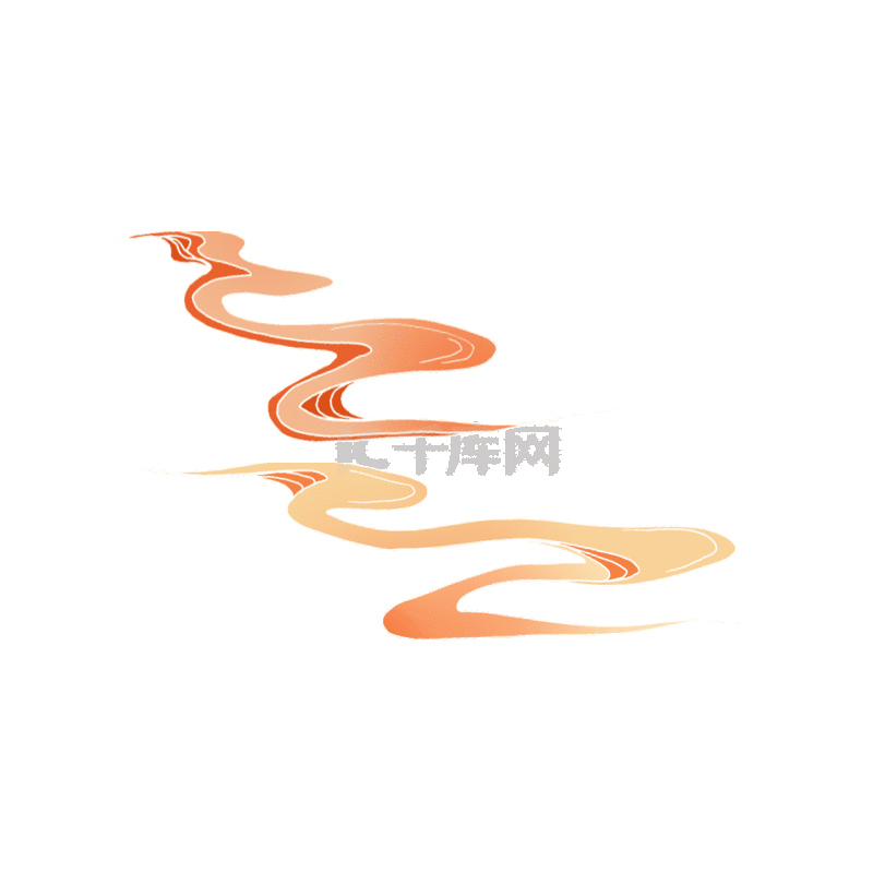 彩色祥云云纹国潮动图gif