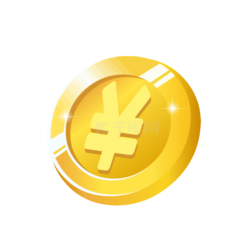 金币icon发光黄金金币