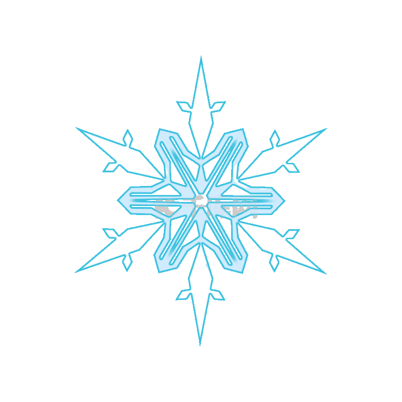 雪结晶雪花蓝色装饰动图gifgif动态图片下载 千库网
