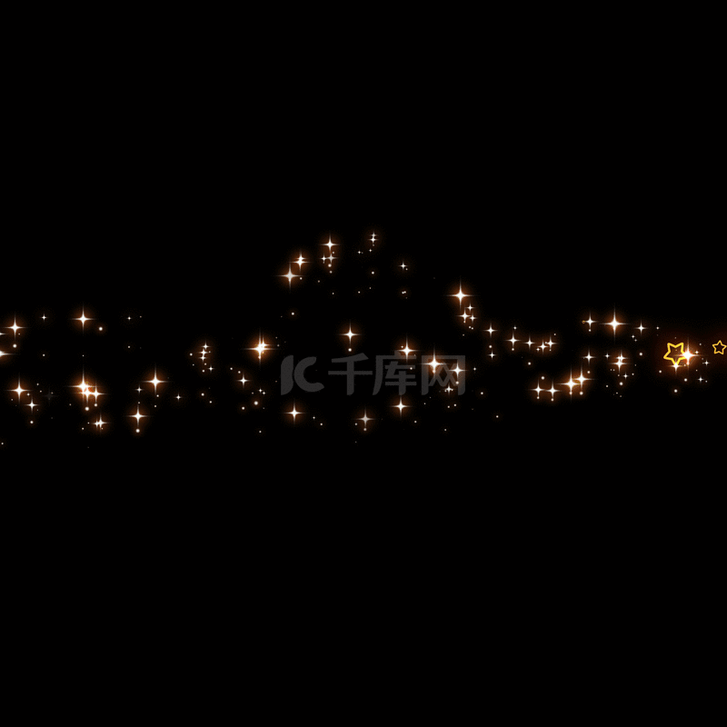 黄色星光星星素材图片免费下载-千库网