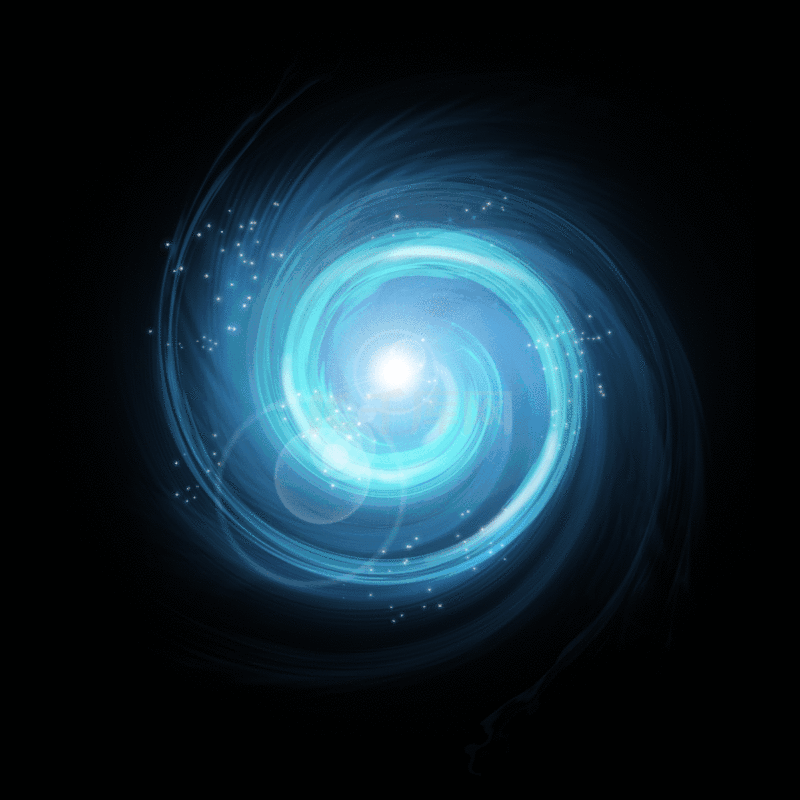 抽象漩涡气旋蓝色台风风眼动图gif