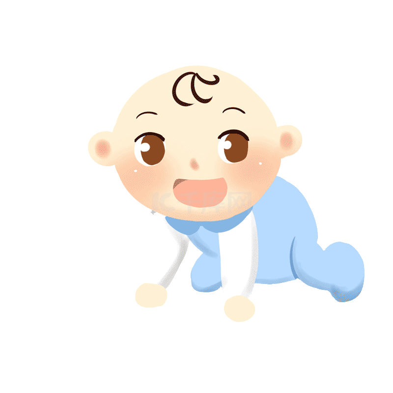 婴儿爬行可爱宝宝动图gif