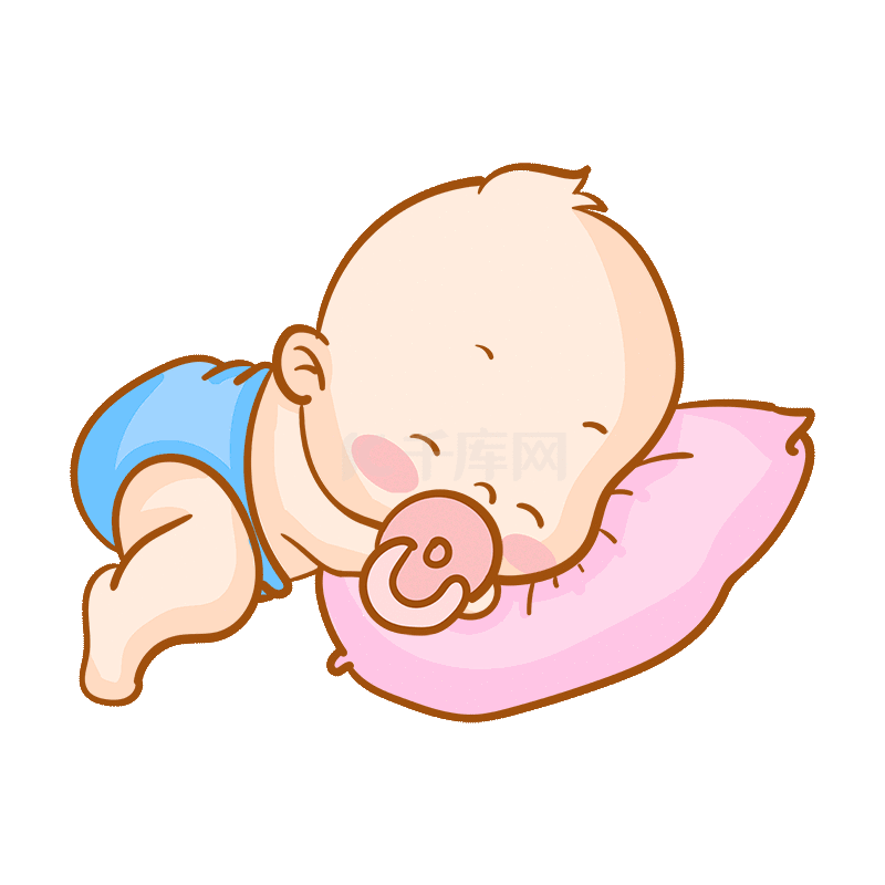 睡觉睡眠的婴儿娃娃宝宝动图gif