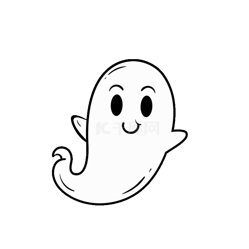 白色幽灵动画片图片