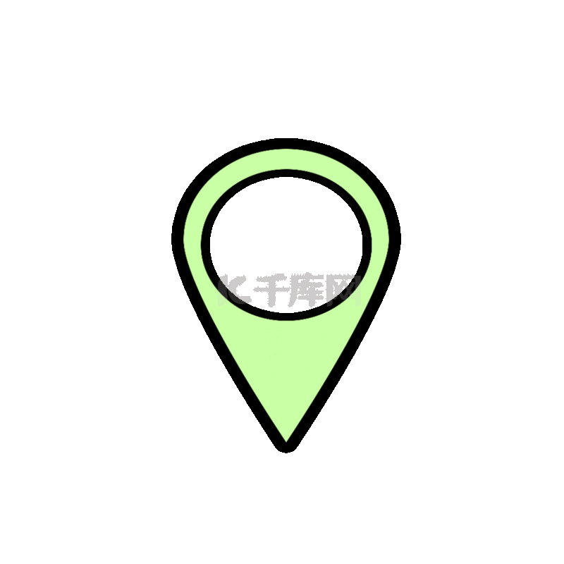 位置定位点符号绿色动图gif