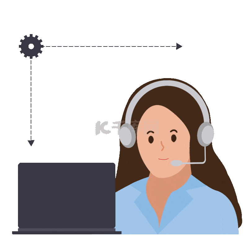 客服在线人员素材图片免费下载-千库网