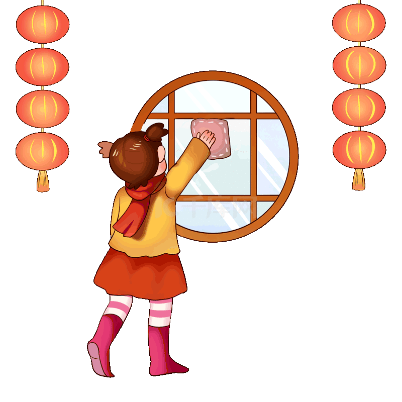 打扫卫生小女孩素材图片免费下载-千库网