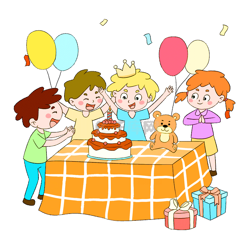 生日庆祝生日开心快乐儿童动图gif