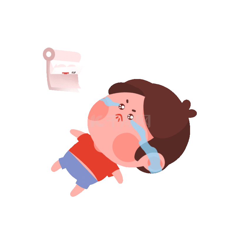 开学小女生卡通人物形象让我冷静