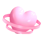 情人节214立体爱心心形圆环文字浪漫粉色动图gif520