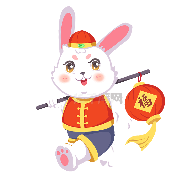 新年春节兔年兔子素材图片免费下载-千库网