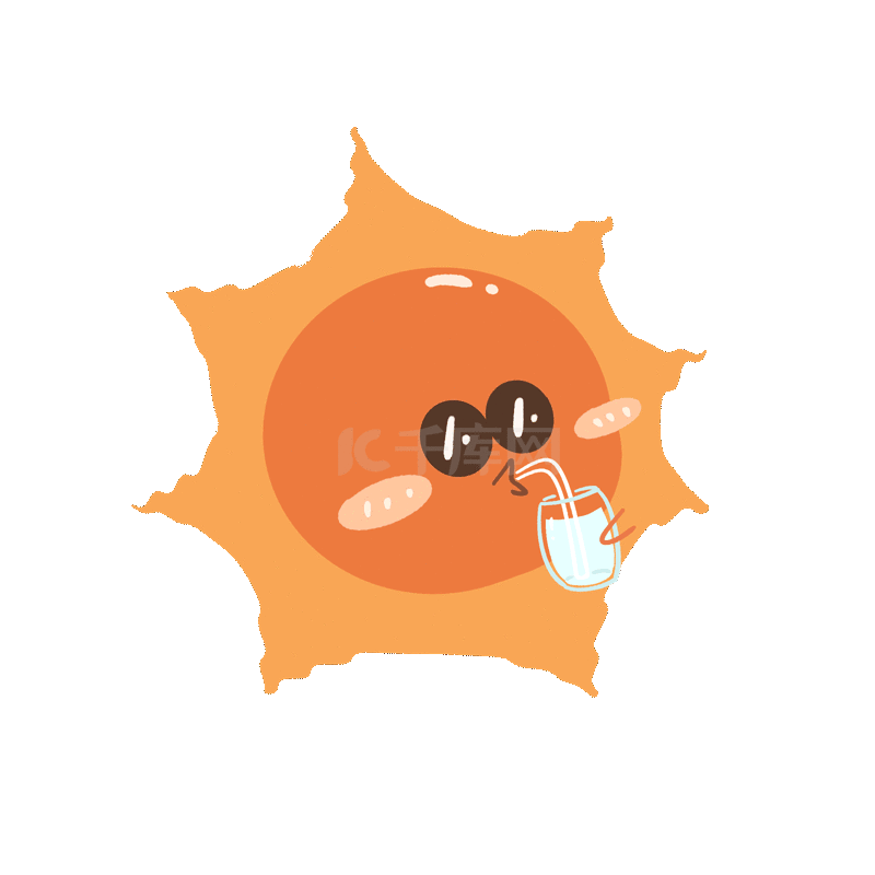 太阳开心笑容卡通拟人写实AI元素装饰图案素材图片免费下载千库网