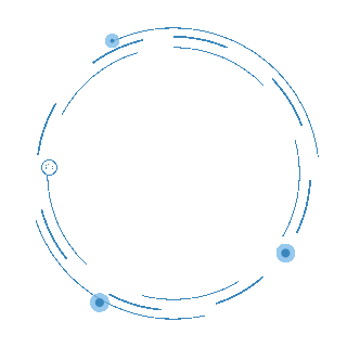 蓝色科技弧线线条圆框圆形边框动图gif