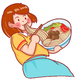 吃东西吃面条美味好吃吃货享用美食食物gif图素材gif图片素材下载-千库网