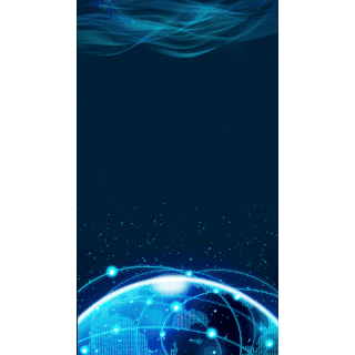 科技光线蓝色光效地球竖版视频背景海报动图gif