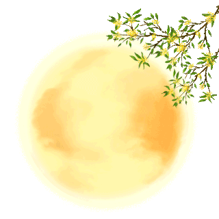 中秋节桂花赏月元素