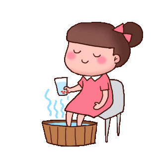 秋天秋季冬天冬季保健养生泡脚表情包