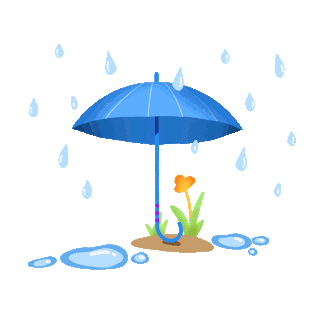 下雨天姐弟gif图片_下雨天姐弟gif素材_千库网