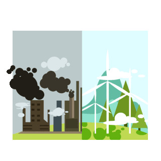 环境日空气污染保护环境清洁能源环保动图gif