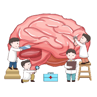 医疗大脑人体器官检查诊断医生体检动图gif
