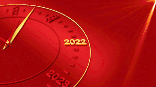 2022跨年倒计时时钟红色质感视频背景动图gif
