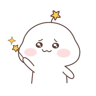 卡通可爱小丸子挥舞魔法棒施魔法表情包