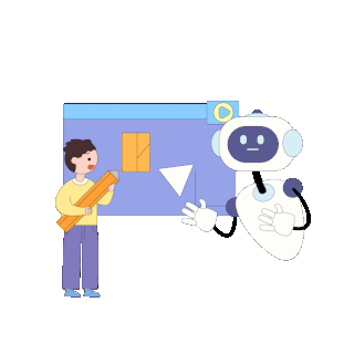 ai对话设计素材-ai对话模板设计-海报GIF图片下载-千库网