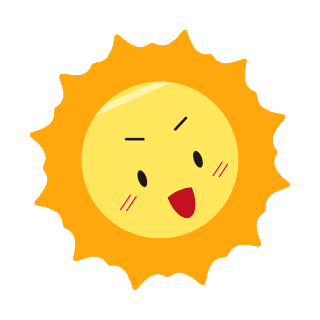卡通太阳反光元素