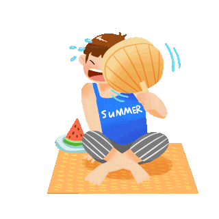夏天夏季扇扇子蒲扇乘凉人物gif图素材gif图片素材下载-千库网