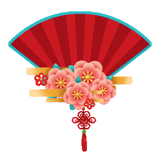 中国风扇子花设计素材-中国风扇子花模板设计-海报GIF图片下载-千库网