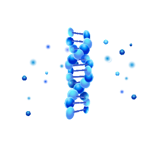 细胞的结构高清图片大全_DNA细胞结构科技蓝色美容分子动图gif