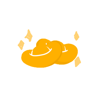 祝福新年图片素材元宝装饰新年祝福贴纸可爱动图gif