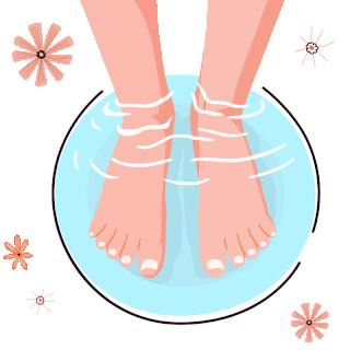 秋天养生泡脚洗脚沐足动图gif