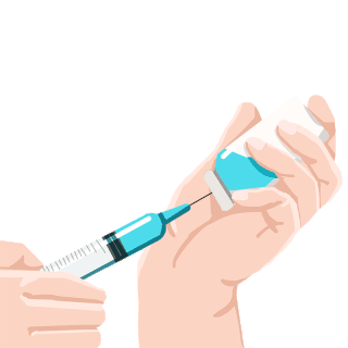 医疗器械药瓶疫苗注射打针动图gif