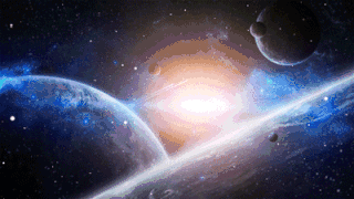 科幻宇宙太空星云星空地球动态背景视频