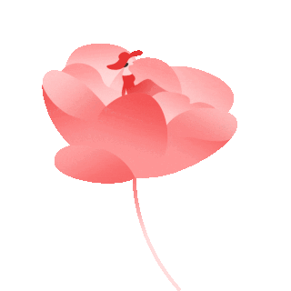 三八妇女节女王女神女生鲜花花朵动图gif