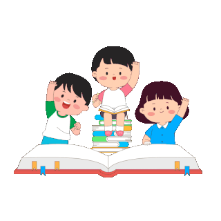 教育书本阅读学前班小学生人物动图gif