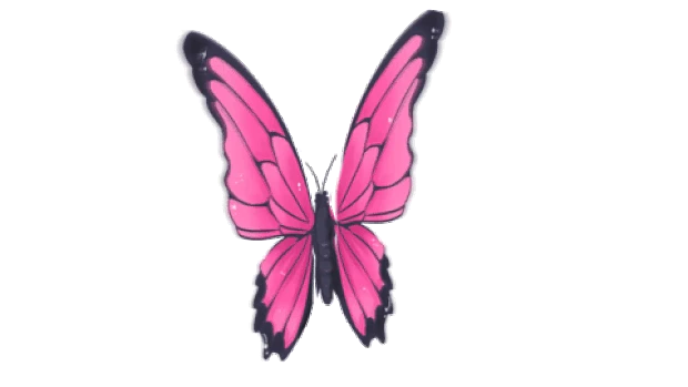 粉红色蝴蝶飞舞动画元素