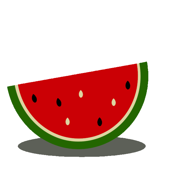 夏季新鲜水果西瓜gif图素材