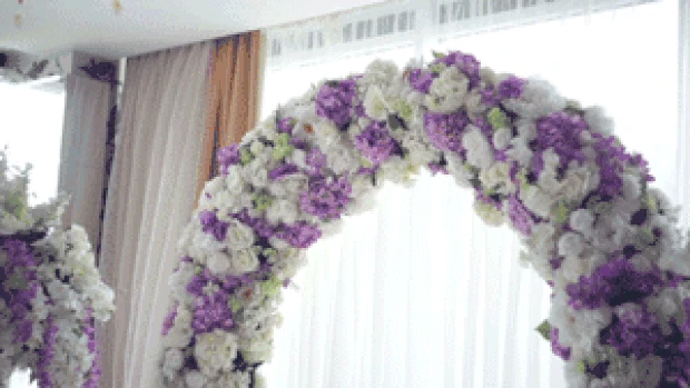 婚礼花朵装饰实拍
