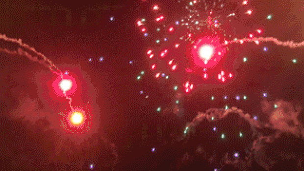 新年烟花庆祝背景视频