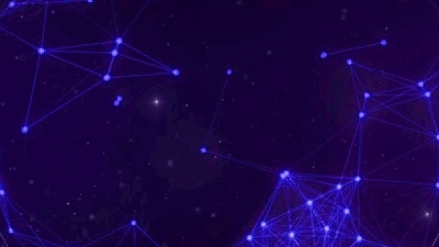 紫色粒子扩散科技感gif图片背景
